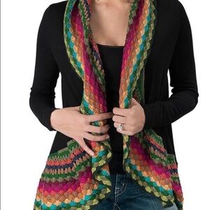 Double Zero Multicolor Open Front Cardigan